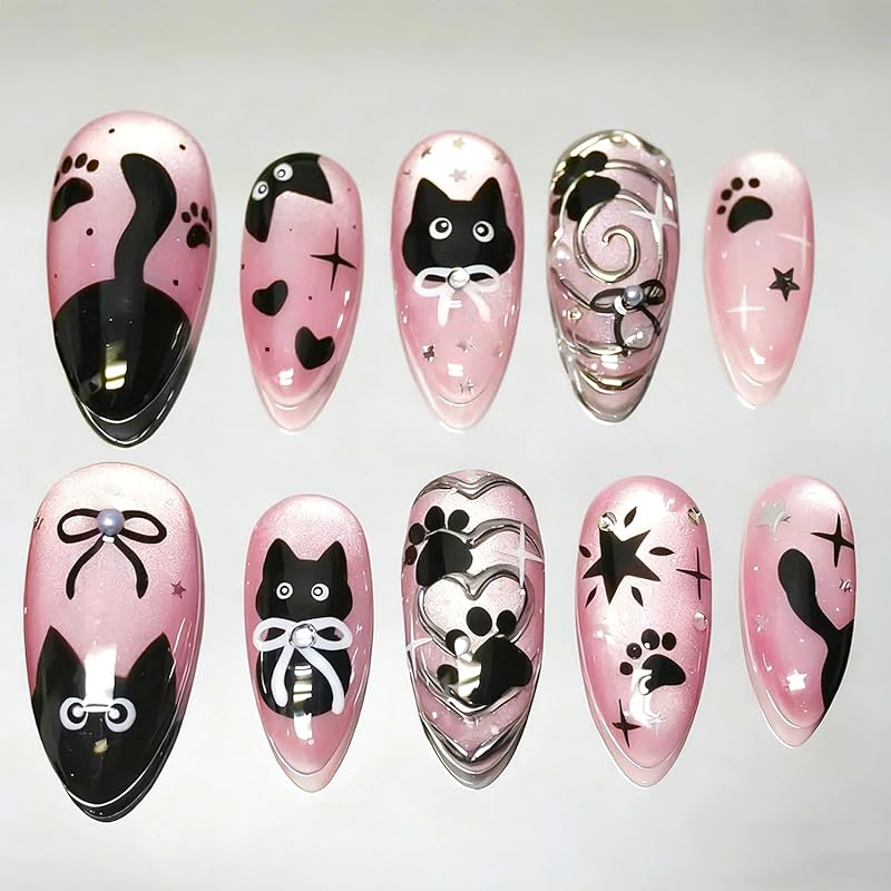 30Pcs Cute Turkey Press on Nails Short Oval Fake Nails Thanksgiving False Nails Turkey Straw Designs Stick on Nail Fall Leaf Acrylic Nail Orange