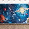 2D plane 1 item with space theme including rocket and astronaut Suitable for teenagers birthdays and anniversaries