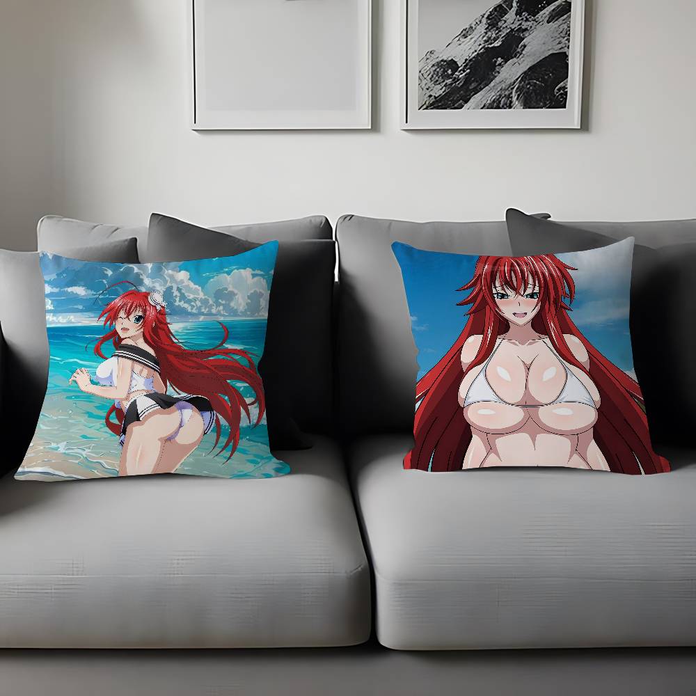 Anime R-Rias-Gremory Pillowcase 45x45cm Cute Pillowcase Living Room Sofa Cushion Cover Bedroom Home Decoration Children's Gift