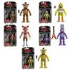 14cm Movable FNAF Action Figures Nightmare Freddy Bonnie Foxy Chica Blacklight Freddy Frostbe Model Collection Toys