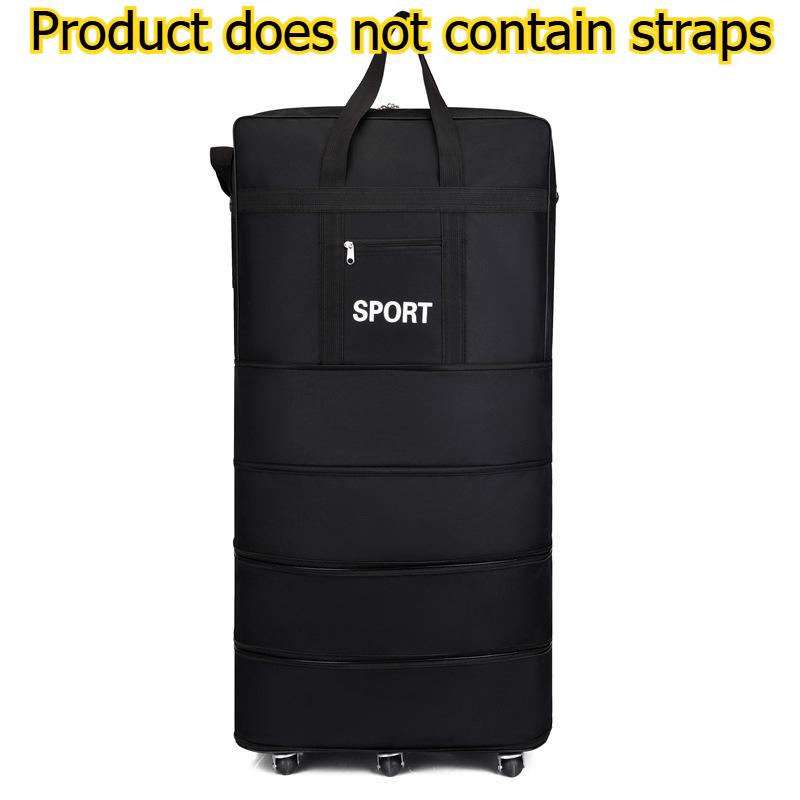

1pcs Large Capacity Outdoor Travel Storage Bag Foldable Luggage Duffle Bag Airline Checked Baggage Organizer чёрный