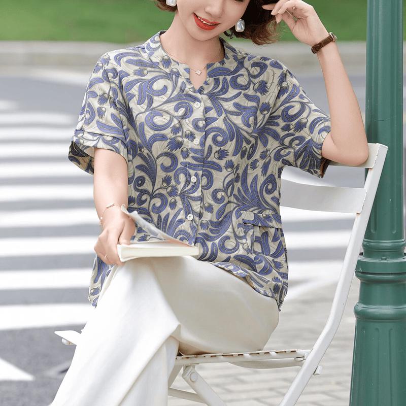 Yuzhaolin Women s Polka Dot Print Short Sleeve Shirt 4XL