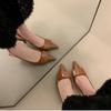 Summer High Heel Women Sandals Fashion Pointed Toe Singbacks Shoes Style Banquet Party Sandalias Shoes