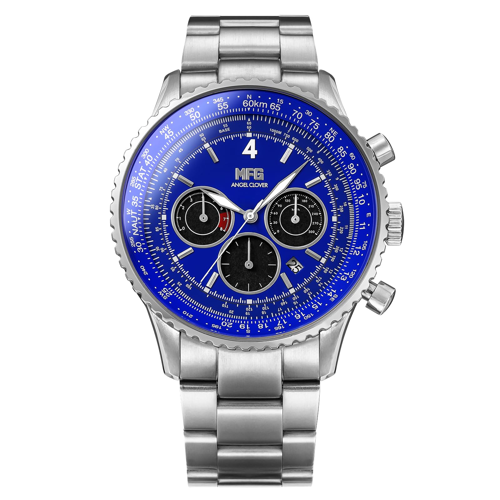 

Годинник Angel Clover MF Ghost Collaboration Срібний Чоловічий NTS44MFG-AL синій