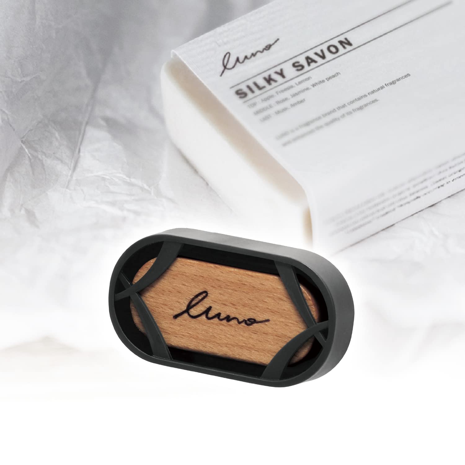 Carmate H1582 Car Air Conditioner Vent Clip Installation [Silky Sabon] Luno Air 8 grams