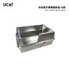Stainless Steel Cat Litter Box Semi-Enclosed Design Cat Bedpans Anti-Scatter Pet Toilet for Easy Cleaning Durable Feline Supplie