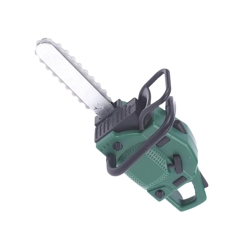 Mașină de tuns iarba mică pentru casă de păpuși afișaj de grădină cu lanț în miniatură 1/12 afișaj pentru casă de păpuși mobilă decorațiuni pentru casă de păpuși