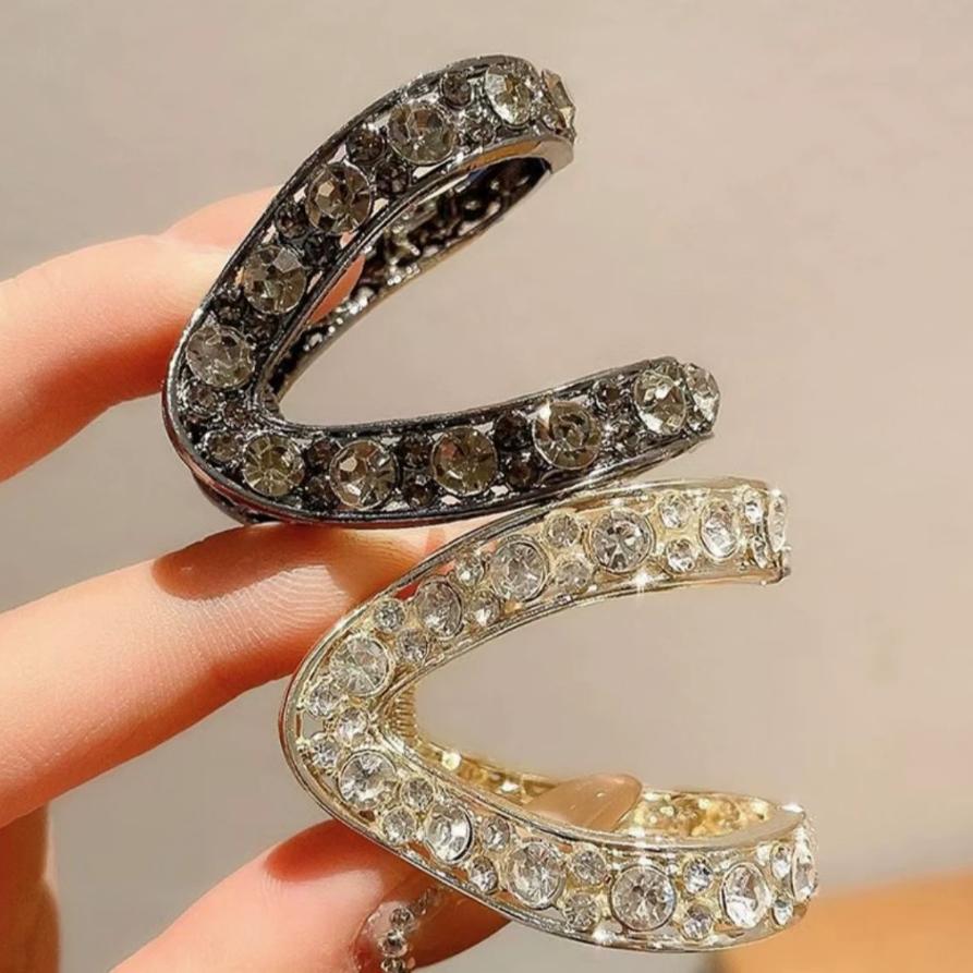 Neue Mini Strass Haarspangen Krabben Damen Haarklammer Klein Mode Koreanisch Metall Hoher Pferdeschwanz Haarnadeln Kopfschmuck Haarschmuck