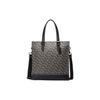 New Graham Cow Leather Tote Bag, Shopping Bag, Shoulder Bag, Crossbody Bag, Handbag Tubas Men's Black CE749-QBBK