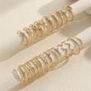 Modisches Geometrisches Knöchelringe Set Für Frauen Vintage Kristall Herz Gold Farbe Ringe Mädchen Party Schmuck Zubehör Geschenke 2026