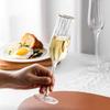 Petal Glass,Striped Tulip Handmade Phnom Penh Tall Red Wine,Ice Cream,Drinkware Champagne Glassware Creative Personality