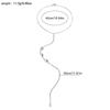 Rhinestone Pearl Back Chain Necklace Long Drop Backless Dress Jewelry For Women Wedding Party Accessories