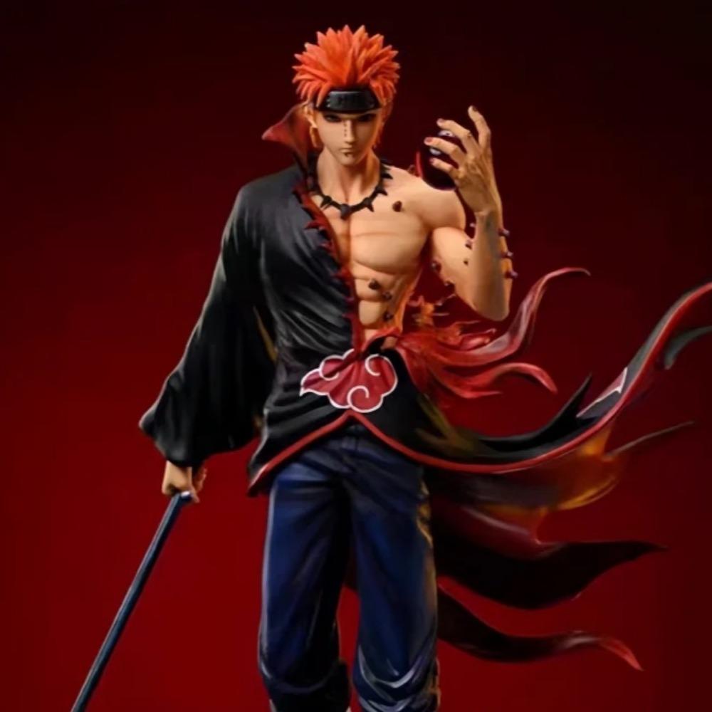 24 Cm Naruto PVC Hand-made Hundred Ninja Pain GK Statue Model Toy Anime Character Collection Desktop Ornaments Doll Gift