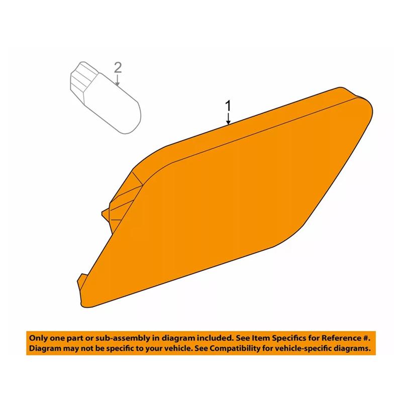 L10A 1 Pair Front Bumper Fender Side Marker Light For Mercedes E-Class E350 E550 E63 2010-2013 W207 2078200321 2078200421