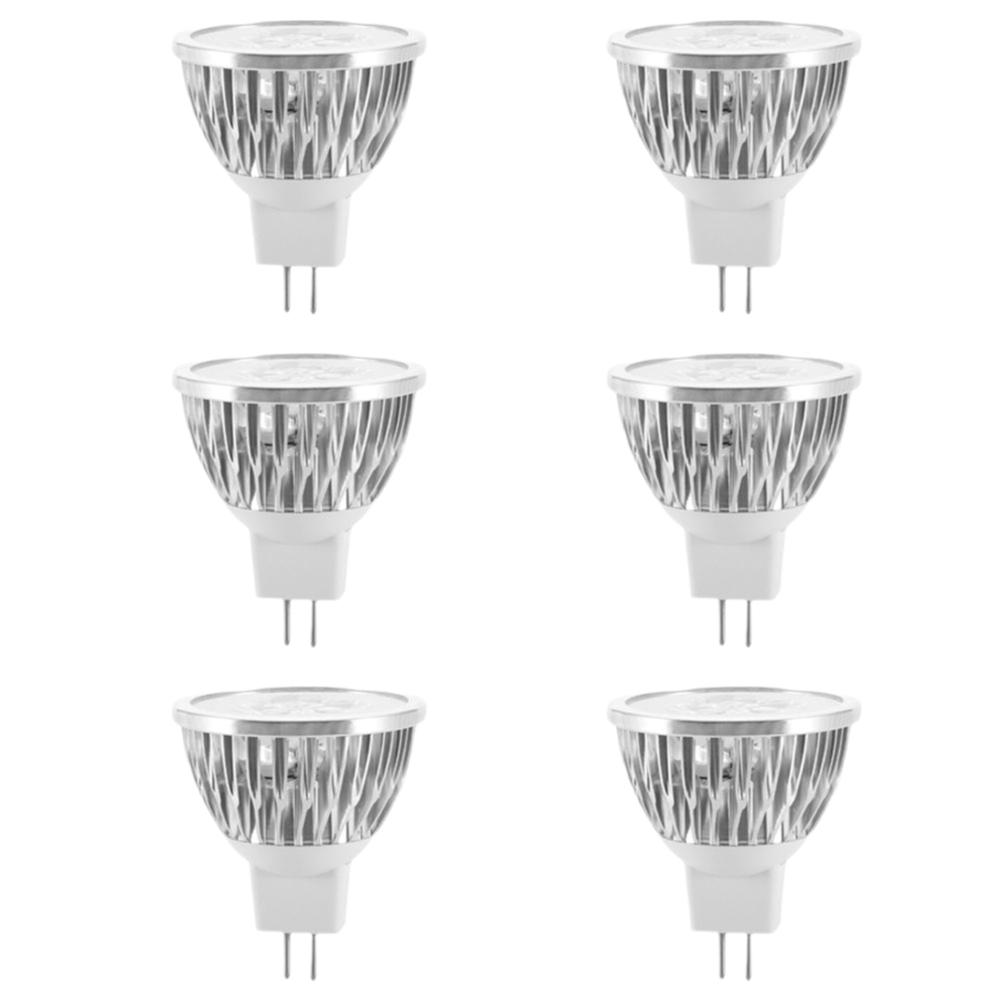 6 Pack Low Voltage MR16 LED Bulbs 12V 3W LED Spot Light Bulbs Aluminum Warm White 3000K LED Light Bulbs Home