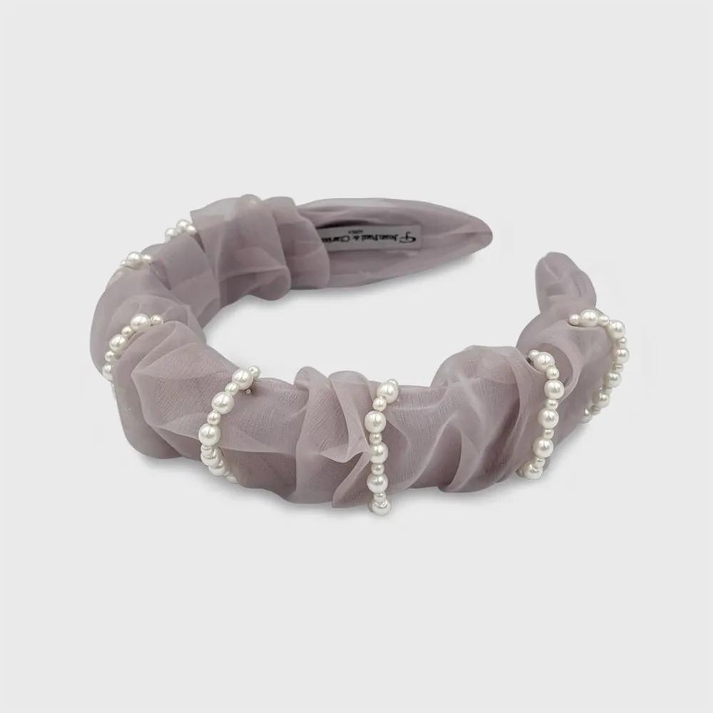 Soft Pearl Shirred Hairband JP-23-316HB