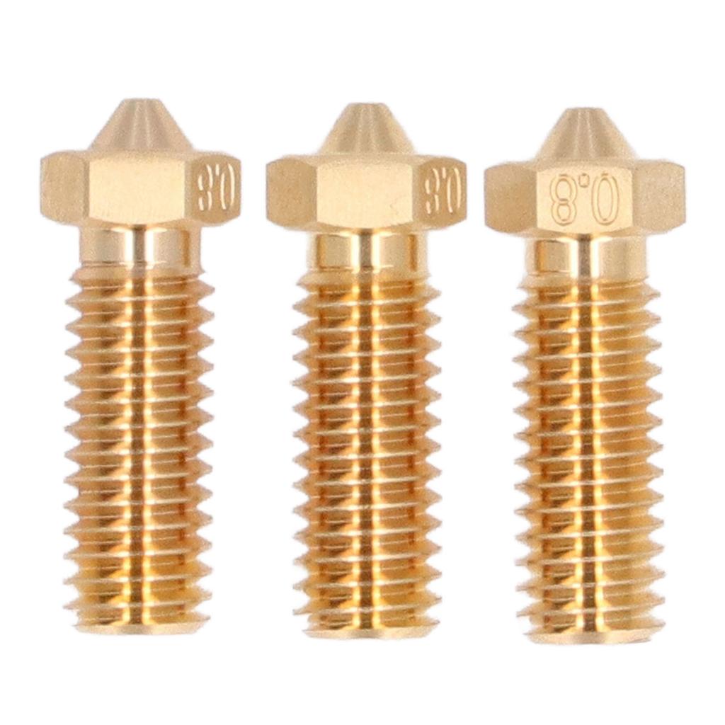 3 stk Volcano Dysesett Messing Høyhastighets Skrivehode 1,75 mm Langt Filament for 3D-skriver