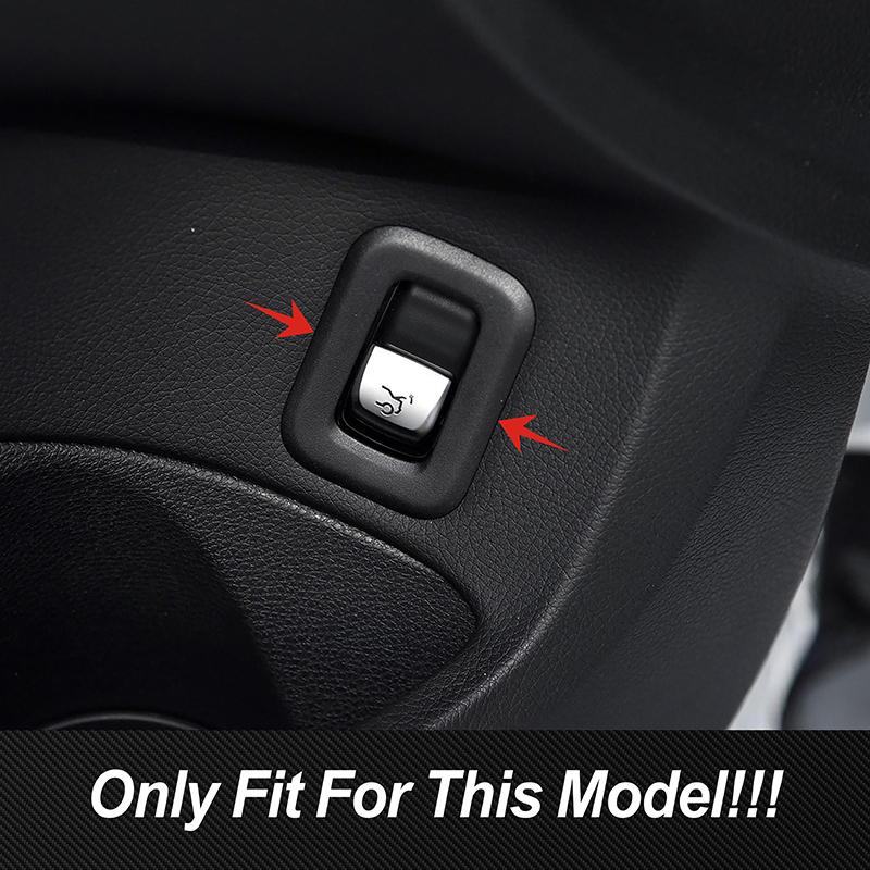 Car Door Trunk Switch Button Frame Stainless Steel Trim For Mercedes Benz C Class W205 GLC X253 2015- Interior Accessories
