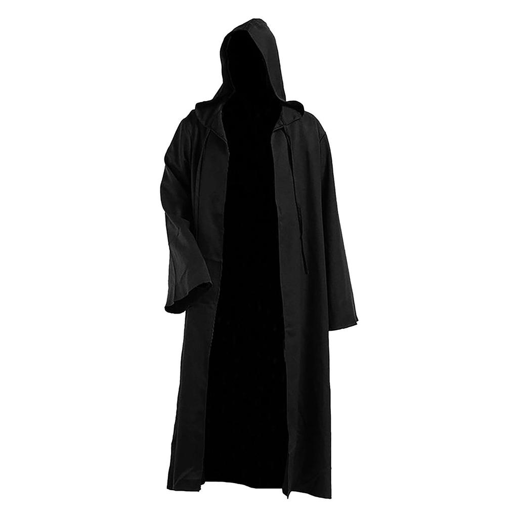 Costume di Halloween Uomo Cosplay Giacca Vintage Soprabito Capospalla Mantello Veste Cappotto