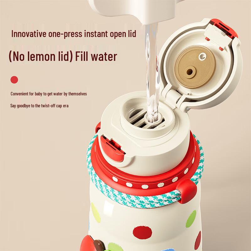 RELEA Cute Kids Insulated Straw Bottle