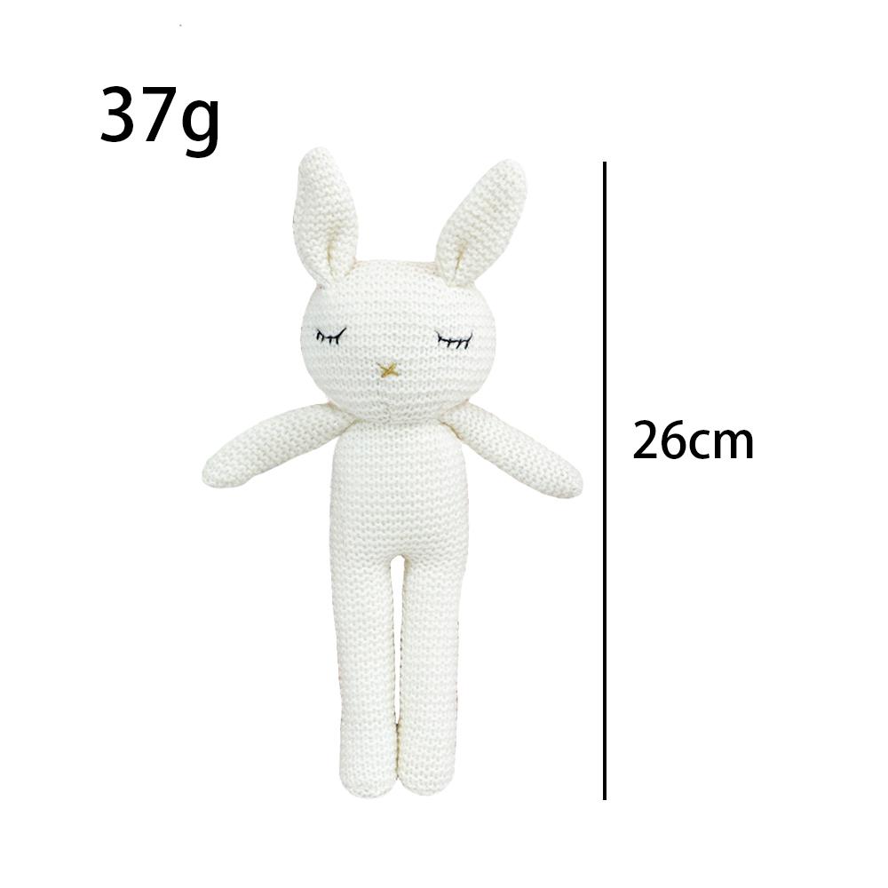 Handmade Knitted Rabbit Doll Baby Soothing Toy Mini Kawaii Cuddle Doll For Newborn Early Educational Toy Baby Educational Toy