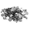 100pcs Metal Brooch Clasps Silver Brooch Blank Round Tray Brooch Clasp Clip Pins  DIY Jewelry Craft