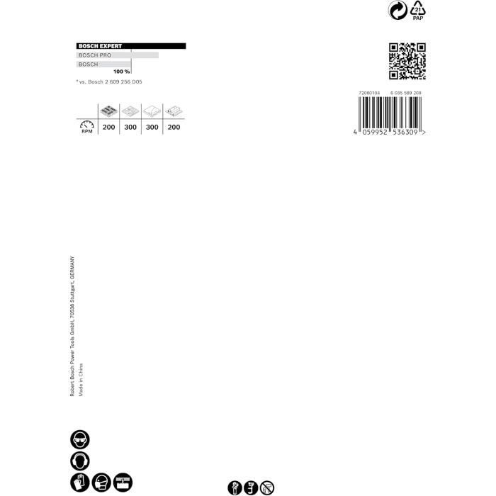Scie trépan - Bosch - EXPERT Construction Material - Ø 121 mm - Durabilité 50x - Profondeur 60 mm