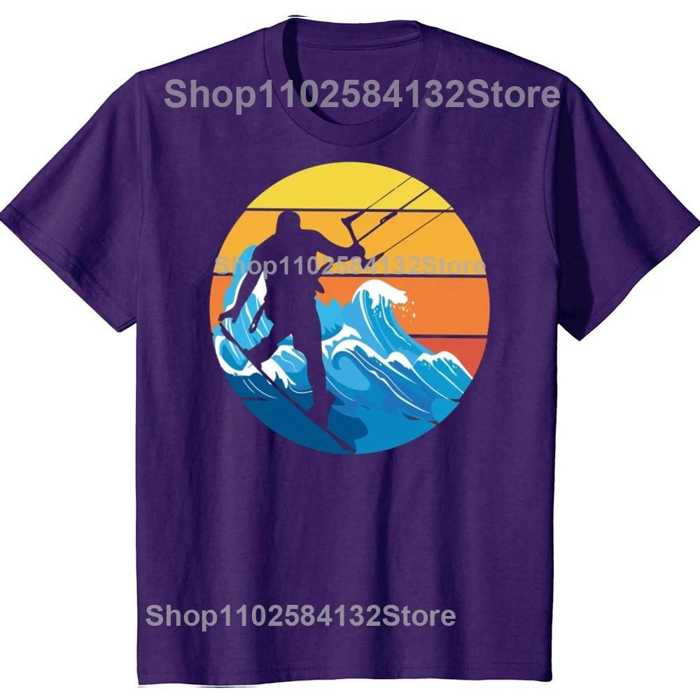

Water Casual Tshirt Kitesurfing Kiteboarding Sports Funny Creative Streetwear Leisure Tshirt Unisex Tee Gift Cotton T Shirt 4XL