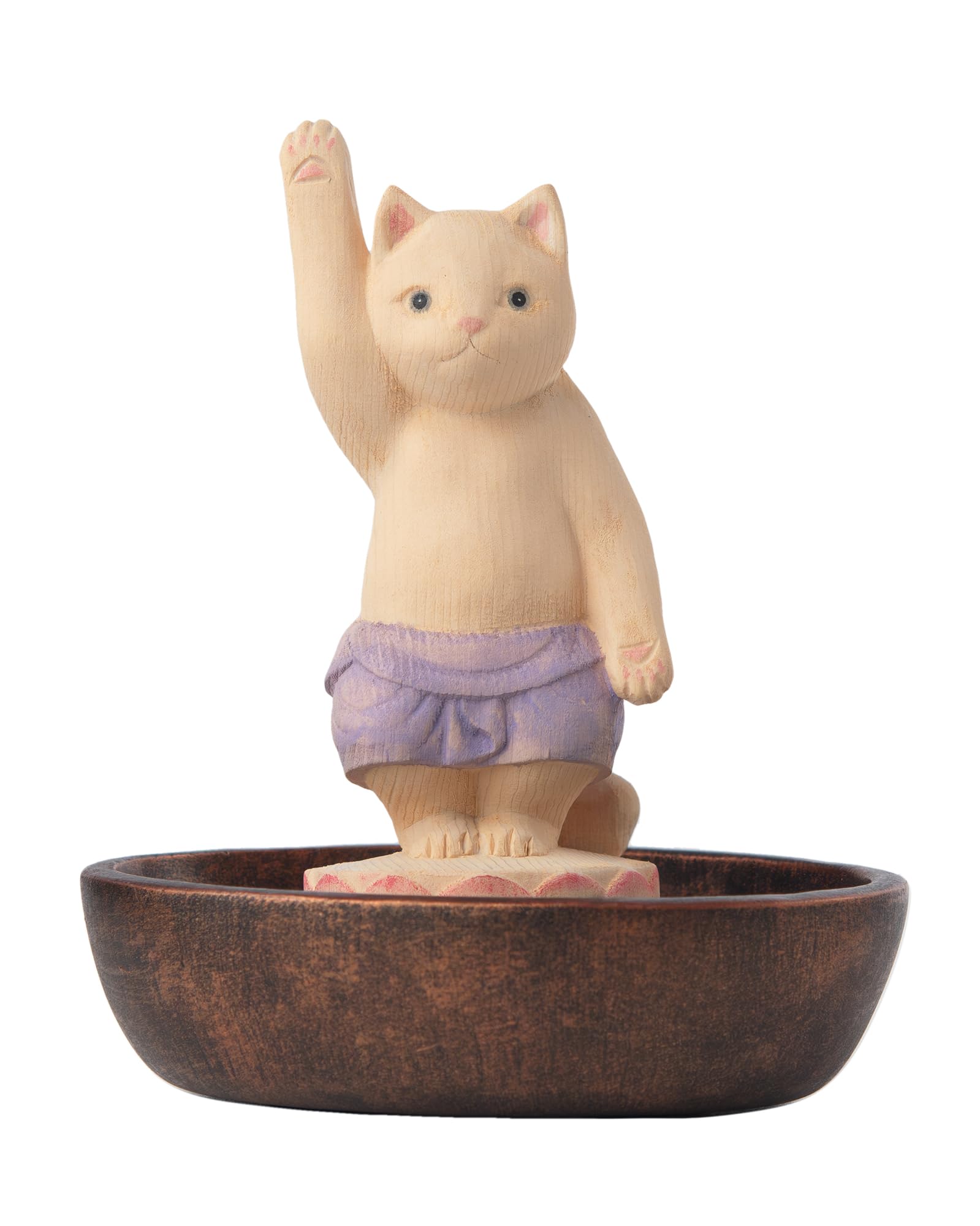 

Cat Buddha Birth Buddha Buddha Shop Sakai Prototype Carving Buddha Statue Figure Lucky Cat Maneki Cat Lucky Feng Shui Ornament Tanjoshaka