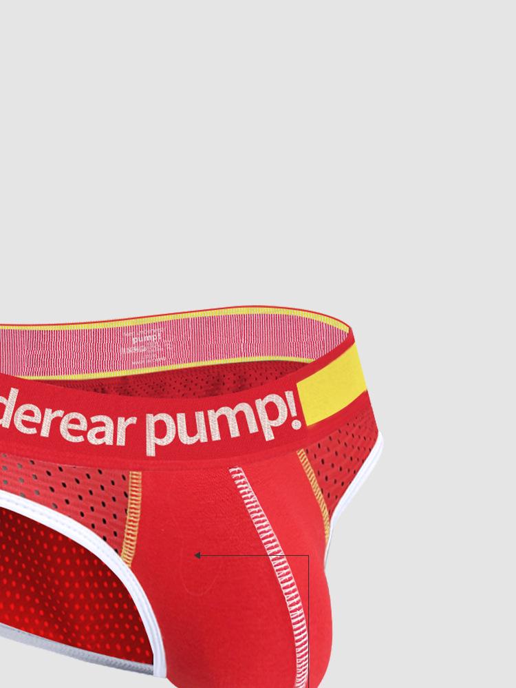 Men's Low Waist Slim Fit Stitching Style U-Convex Pouch Sports Underwear (MP5117)