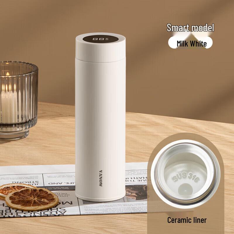 Vanow Ceramic Lined Smart Insulated Mug