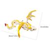Friendly Plastic Large Horn Dragon Figurine 3D Printed Safe Table Decoration Lightweight Art Piece for Kids Christmas Gift