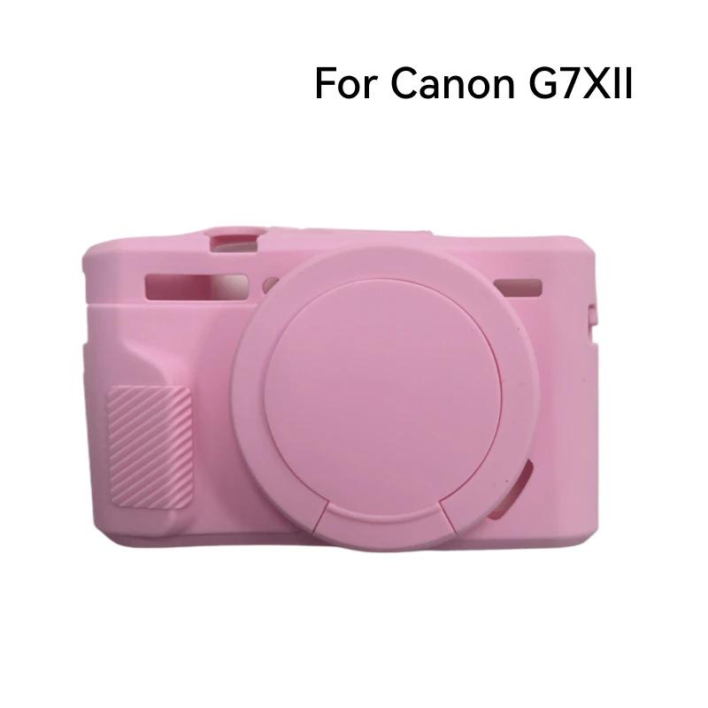 Měkký gumový silikonový kryt pouzdro G7X3 G7X2 Pro Canon Powershot G7XII G7X II G7X Mark 2 G7X Mark III G7XIII S ochranou objektivu
