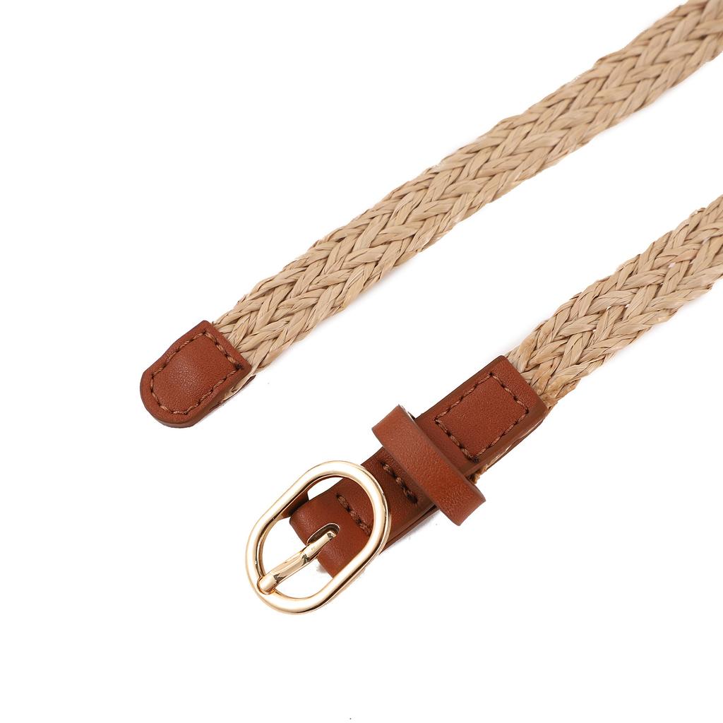 Ladies Denim Belt Multifunctional Canvas Pants Belt Ladies Braided Elastic Belt