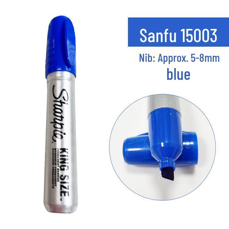 

US Sanfu Oblique Square Head Marker Pen for Metal, Oil, & Water Surfaces - 15001 синий