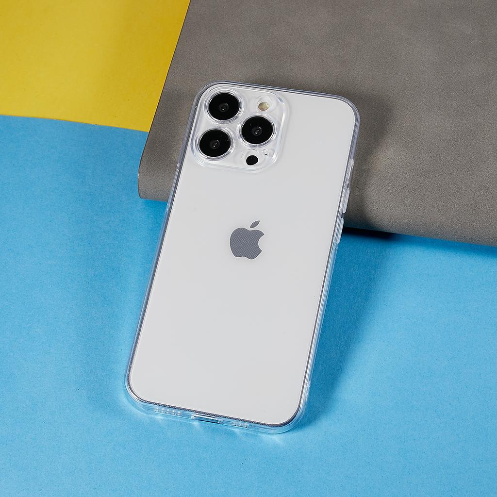 For iPhone 13 Pro Max 6.7 Inch Precise Lens Cutout Clear Drop-proof TPU Cover Ultra Thin Cell Phone Case