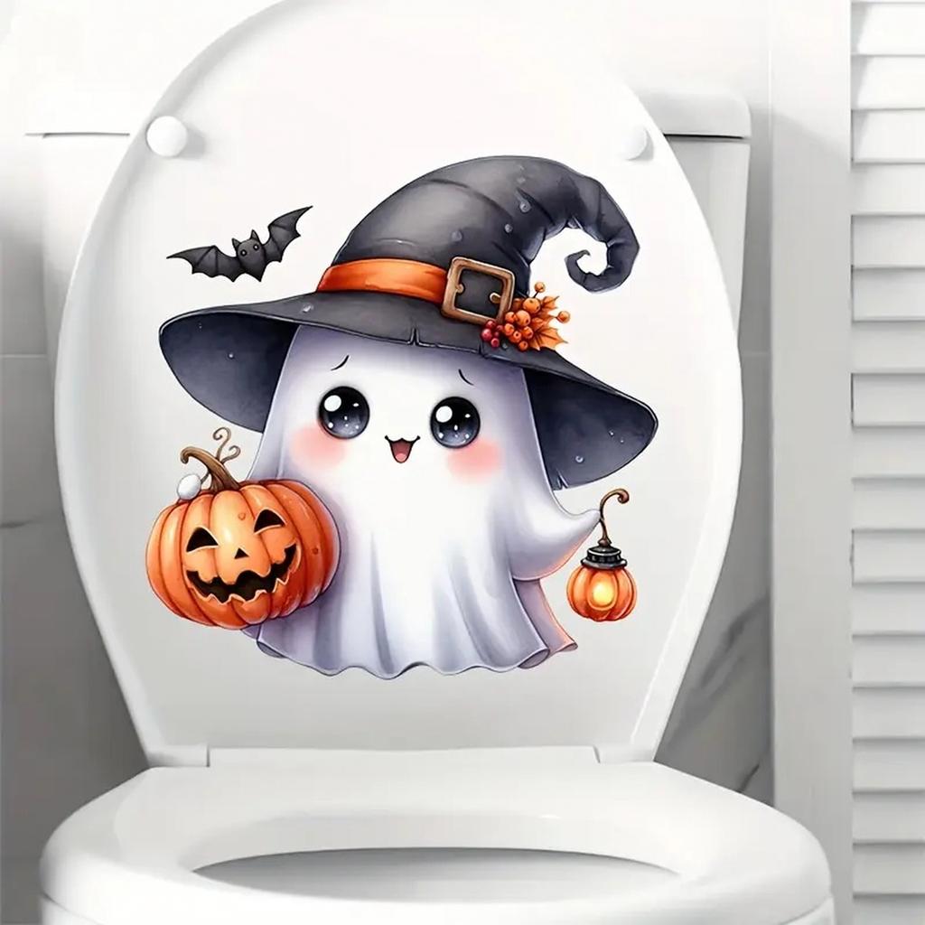 Halloween Toilet Sticker Decal for Bathroom Holiday Decor