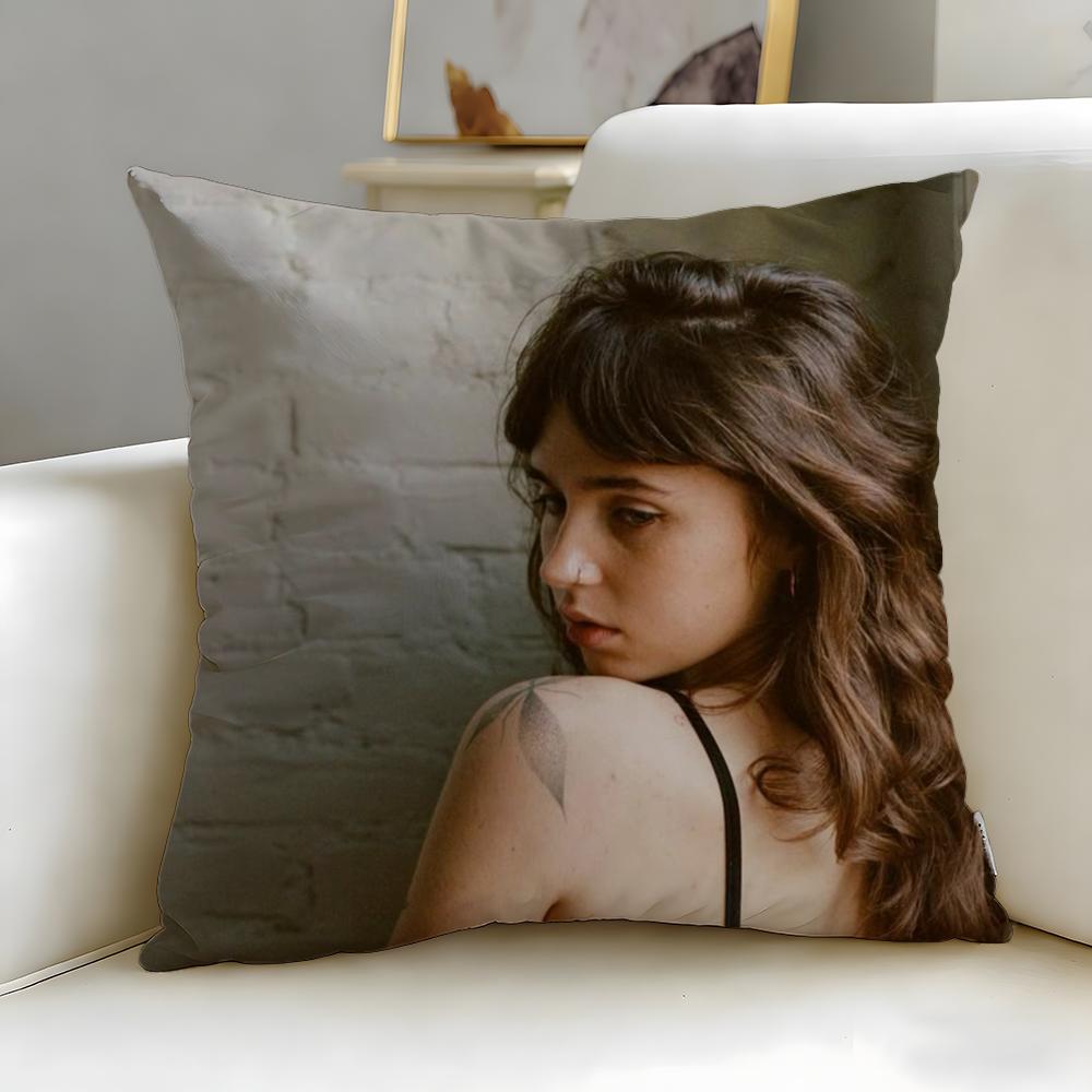 popular singer Clairo Cushion Cover Soft & Easy-Wash Pillow Case – Versatile for Couch, Bed, Travel and Office