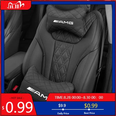 GLC GLB Car Seat Neck Pillow Protective Headrest Back Support Lumbar For Mercedes Benz AMG E S C A B Class GLE GLS CLS GLC CLA