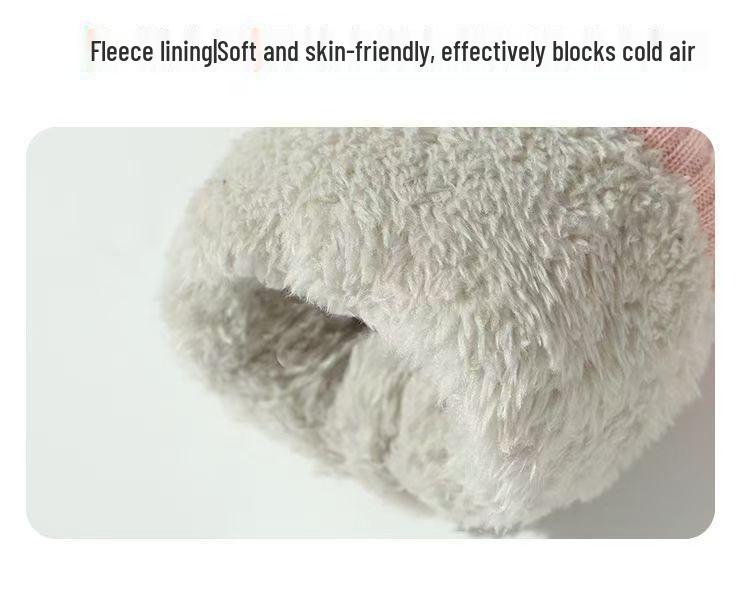 Kids' Cute Waterproof Winter Ski Gloves with Thick Velvet Lining, Warm for Boys & Girls