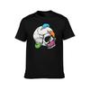 Worms on a String on a Skull TShirt Casual Loose Short Sleeve Tee for Men