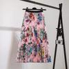 EBA abbigliamento donna primavera estate gonna di media lunghezza gonna plissettata gonna donna vita alta e sottile