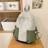 Schoolbag New Japanese Ins Retro Fresh and Sweet Contrasting Color Splicing Backpack College Student Women's Lightweight Travel Backpack