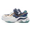 Li Ning Kids Sports Lifestyle Series Synthetic Leather Comfortable Round Toe Wear-Resistant Low-Top Casual Shoes Kids Casual Shoes YKNU096-13