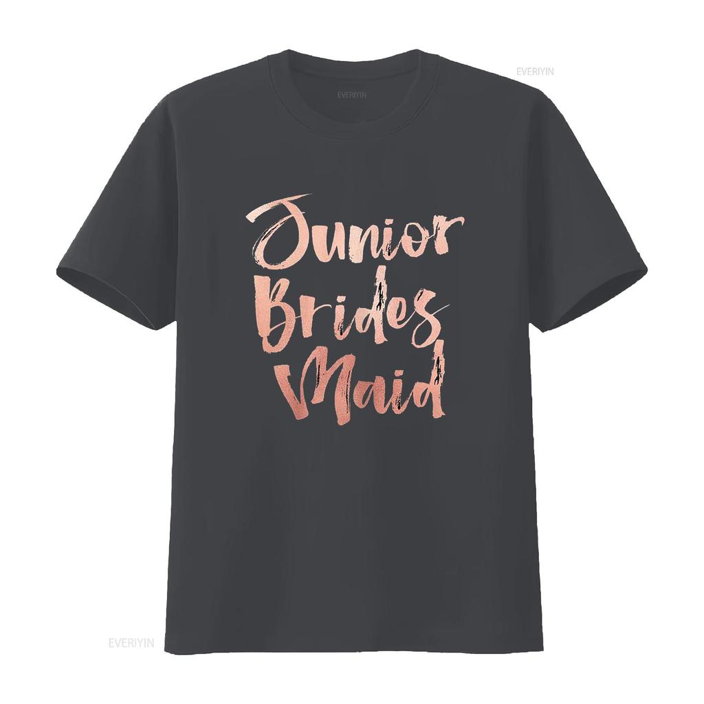Junior Bridesmaid T Shirt for Women Bridal Wedding Party vintage Washed Breathable Comfortable Soft Stylish graphic Slightly