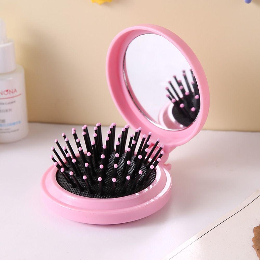 Styling Tool Compact Makeup Mirror Air Cushion Comb Massage Comb Hair Comb with Mirror Folding Airbag Comb Air Cushion Comb
