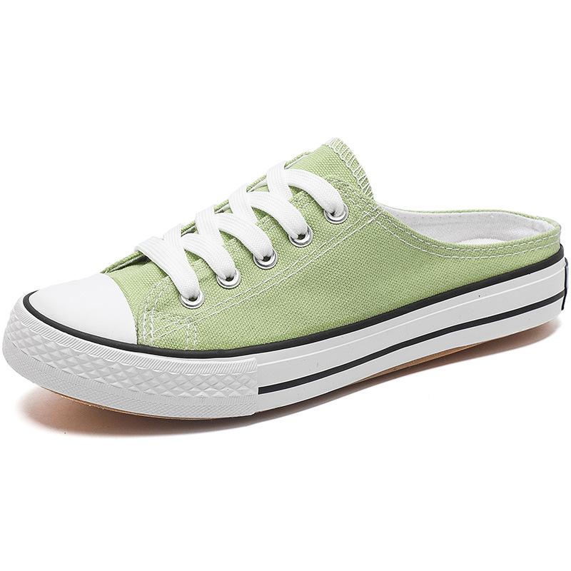 

Новые весенние и летние женские тапочки. Летние повседневные парусиновые тапочки. Удобные дышащие и нескользящие. 40 зелёный