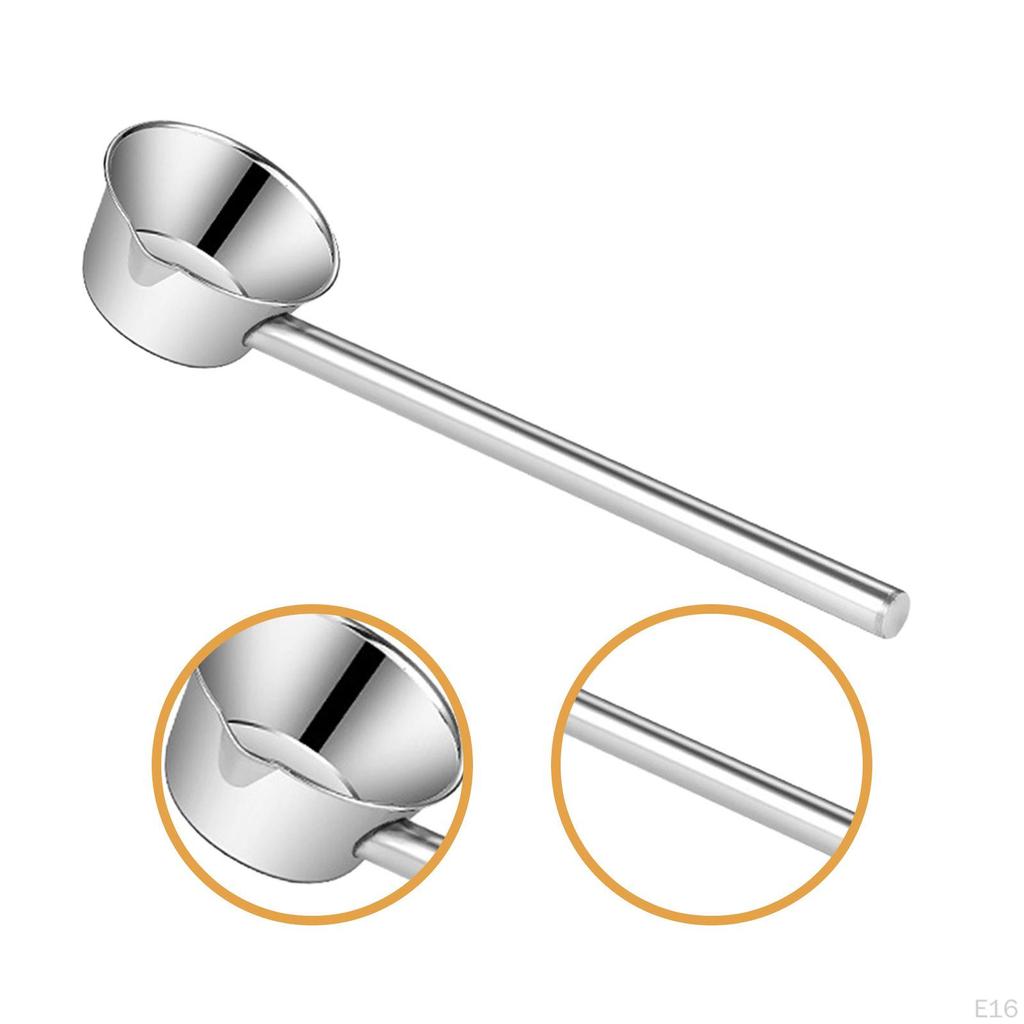 Stainless Steel Water Ladle Cup Easy To Clean Long Handled with Spout Spoon Dipper for Bath Rinse