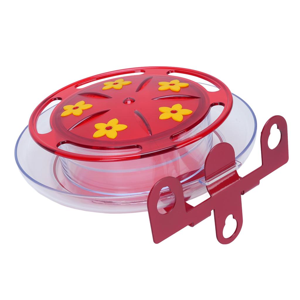 Window Hummingbird Feeder 5 Feeding Ports Easy Refill Bird Feeder with Strong Suction Cup for