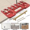 Precision Straight Hole Drilling Template Wear Resist Aluminum Pocket Hole Jig Kit  Woodworking